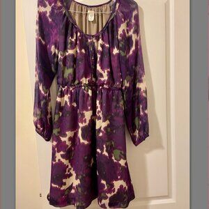 J Crew 100% Silk Floral Dress Size 8